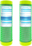 10 Inch Carbon Block Filter -2.5" x 10" - 5 Micron- Reduce Chlorine and Hardness