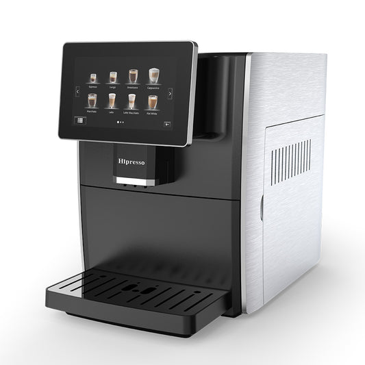 Hipresso Super Automatic Expresso Coffee Machine-7" HD TFT Touchscreen w/Milk Frother