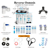 5 Stage Reverse Osmosis Drinking Water System-75GPD w/ Pump and Extra 4 Filters