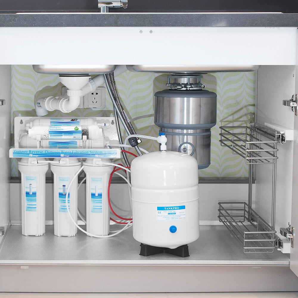 6-Stage Reverse Osmosis Water Filter System with Alkaline pH+Filter