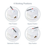 10“ Whole House Water Filter Housing,4 Working Modes