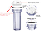 10" Reverse Osmosis Filter Clear Housing for Ro System -1/4" Port