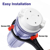 10" Reverse Osmosis Filter Clear Housing for Ro System -1/4" Port