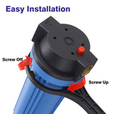 10 Inch Whole House Water Filter Blue Housing-3/4" NPT-Fit for 2.5"x10" Filters