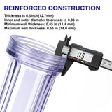 10-Inch Clear Water FilterHousing-3/4"Port-Fit for 2.5" x 10" Filters