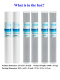 Whole House Replacement Water Filer Cartridges-2.5"x20" - 5 Mic