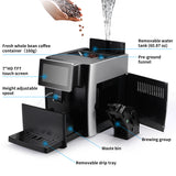 Super Automatic Expresso Coffee Machine-7" HD TFT Touchscreen w/Milk Frother