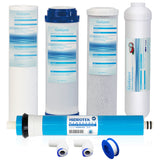 Reverse Osmosis RO Filter Replacement Set with 50 GPD Membrane-Pack of 5