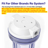 10" Reverse Osmosis Filter Clear Housing for Ro System -1/4" Port
