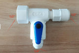 Feed Water Diverter Valve for RO System 1/2" x 1/2" x 1/4"
