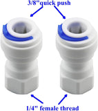 Faucet Quick Connector for Reverse OsmosisSystem 1/4" x 3/8"