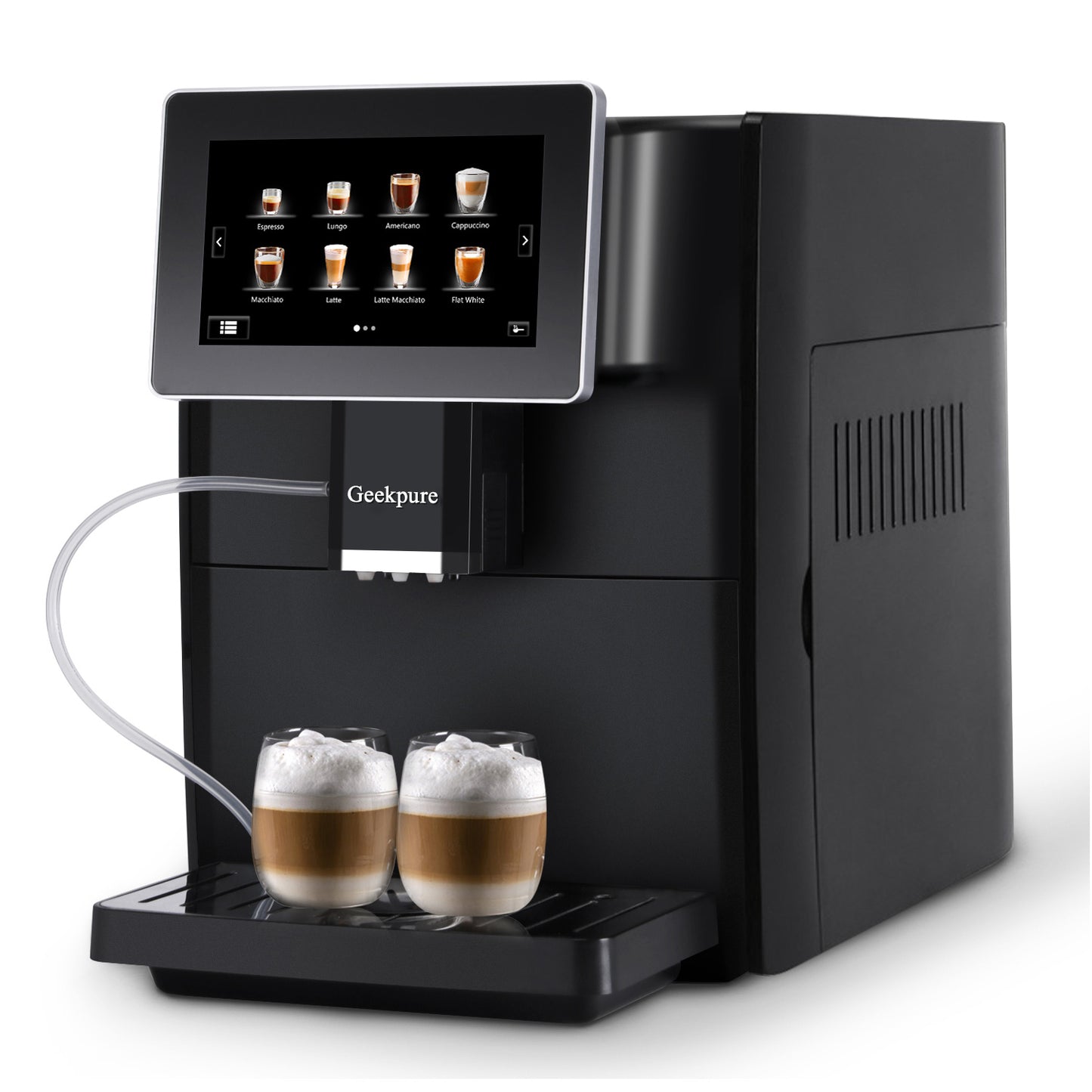 Super Automatic Expresso Coffee Machine-7" HD TFT Touchscreen w/Milk Frother