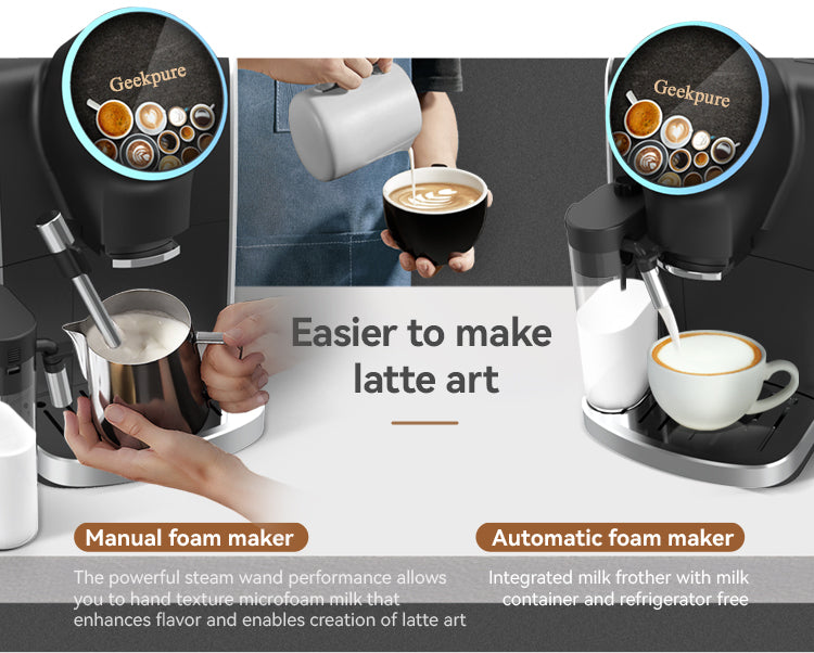 Super Automatic Expresso Coffee Machine with 4.5 inch Round Color Screen CM-3001