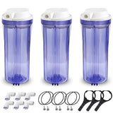 10" Reverse Osmosis Filter Clear Housing for Ro System -1/4" Port