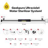 Whole House UV 55 Watt Water Purifier-12 GPM-1"NPT