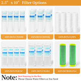 10-Inch Whole House Clear Filter Housing - 3/4"NPT Brass Port-Fit for 2.5" x 10" Filters