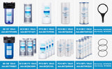 Whole House String Wound PP Sediment Replacement Filter Cartridge(5 Mic) Pack of 4 - 4.5" x 10"