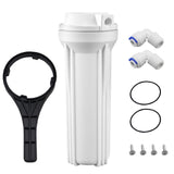 Geekpure 10 Inch Reverse Osmosis Water Filter Housing for RO Filtration System-1/4" Port-Fit for 2.5"x10" Filters (3)