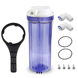 10" Reverse Osmosis Filter Clear Housing for Ro System -1/4"