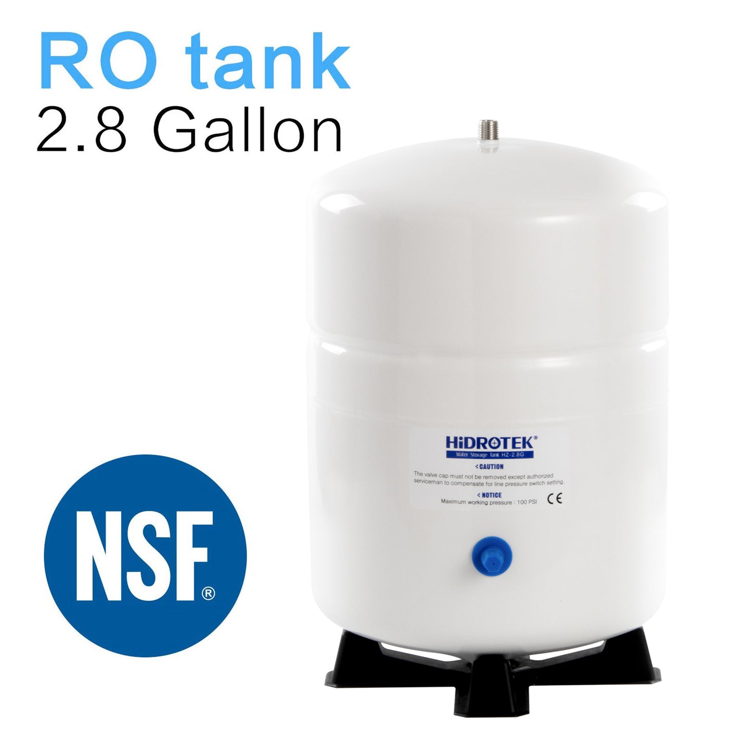 2.8 Gallon RO Water Storage Tank for Reverse Osmosis Systems -NSF Certificated