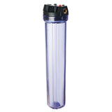 20-Inch Whole House Water Filter Housing- Fit for 2.5" x 20" Filters -Clear