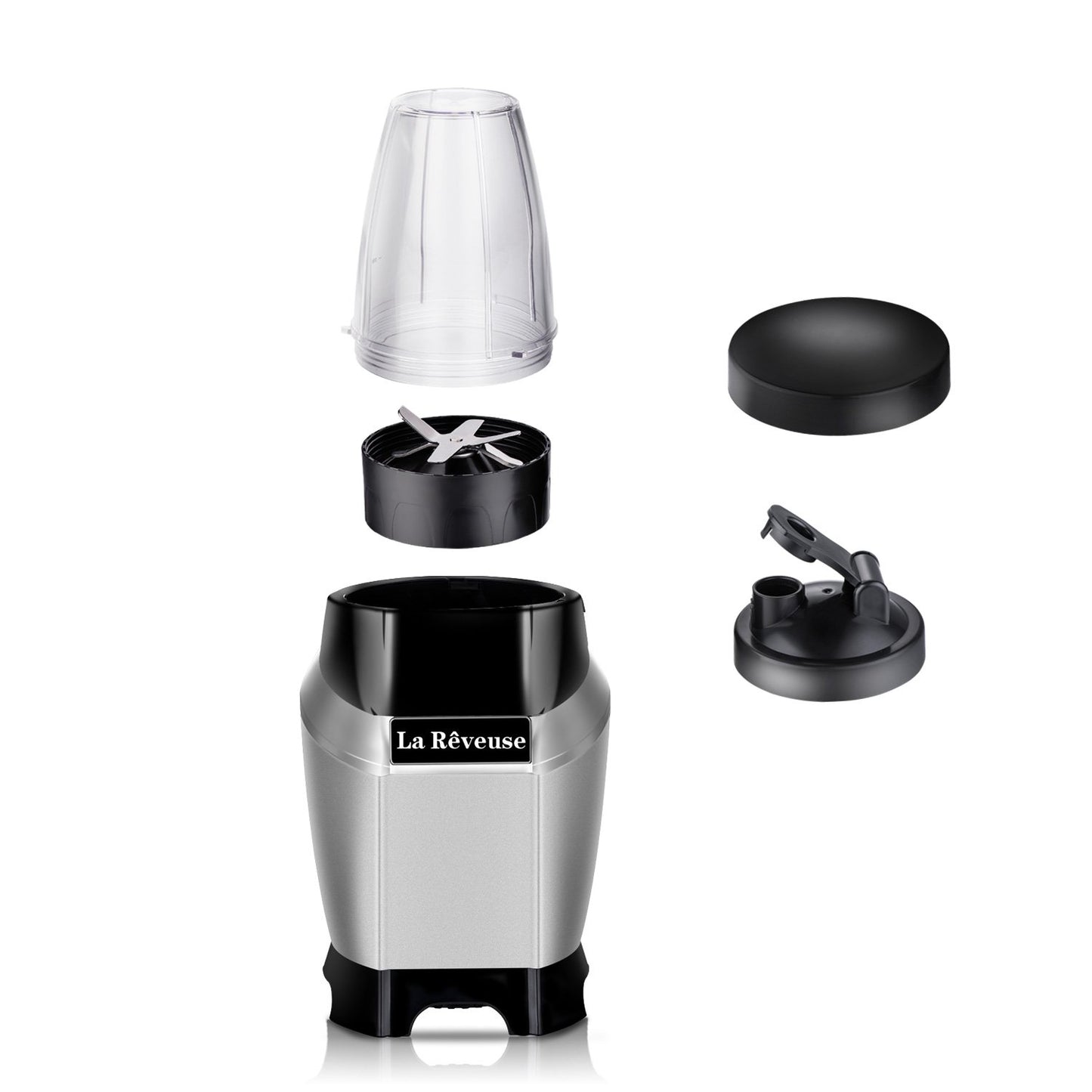 Smoothie and Shakes Countertop Blender 600 Watts with 20 oz Tritan BPA-Free Travel Bottle-Dishwasher Safe (1 bottle)