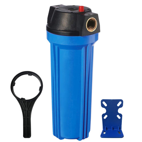 10 Inch Whole House Water Filter Blue Housing-3/4" NPT-Fit for 2.5"x10" Filters