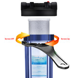 20-Inch Whole House Big Clear Water Filter Housing 3/4" Port,4.5"x20"