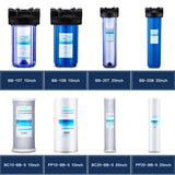 20-Inch PP Sediment Water Filter for Whole House Water Filtration (Pack of 4) -20"x4.5"