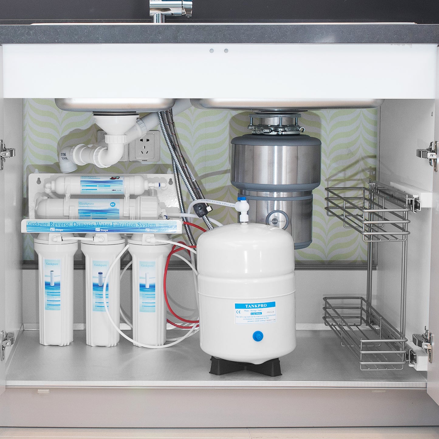 5-Stage Reverse Osmosis RO Drinking Water Filter System-75GPD