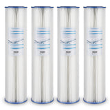 Pleated PP Sediment Filter Cartridge for Whole House Filtration (Pack 4) - 4.5" x 20"