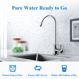4 Stage Reverse Osmosis RO Water Filter System -100 GPD